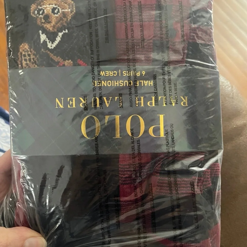 Ralph Lauren Men's Plaid and Paisley Crew Socks - 6 Pack